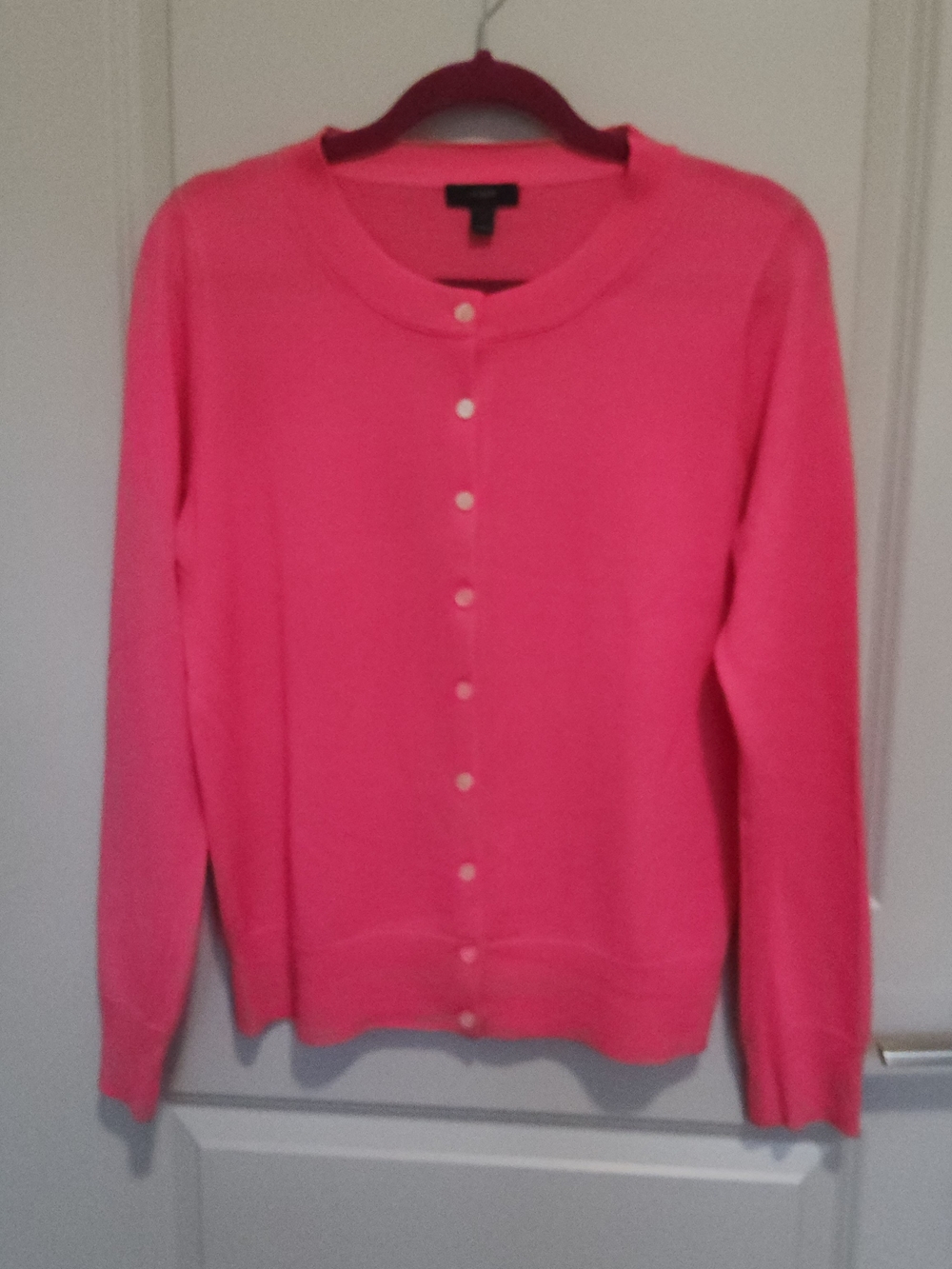 J. Crew Women’s Pink Merino Wool Cardigan